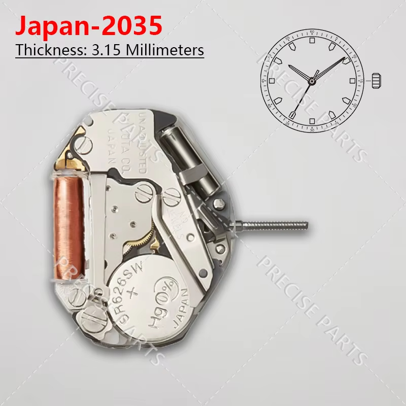 Japón Miyota 2035 movimiento e - Electronics Repair Tools reseña y precio